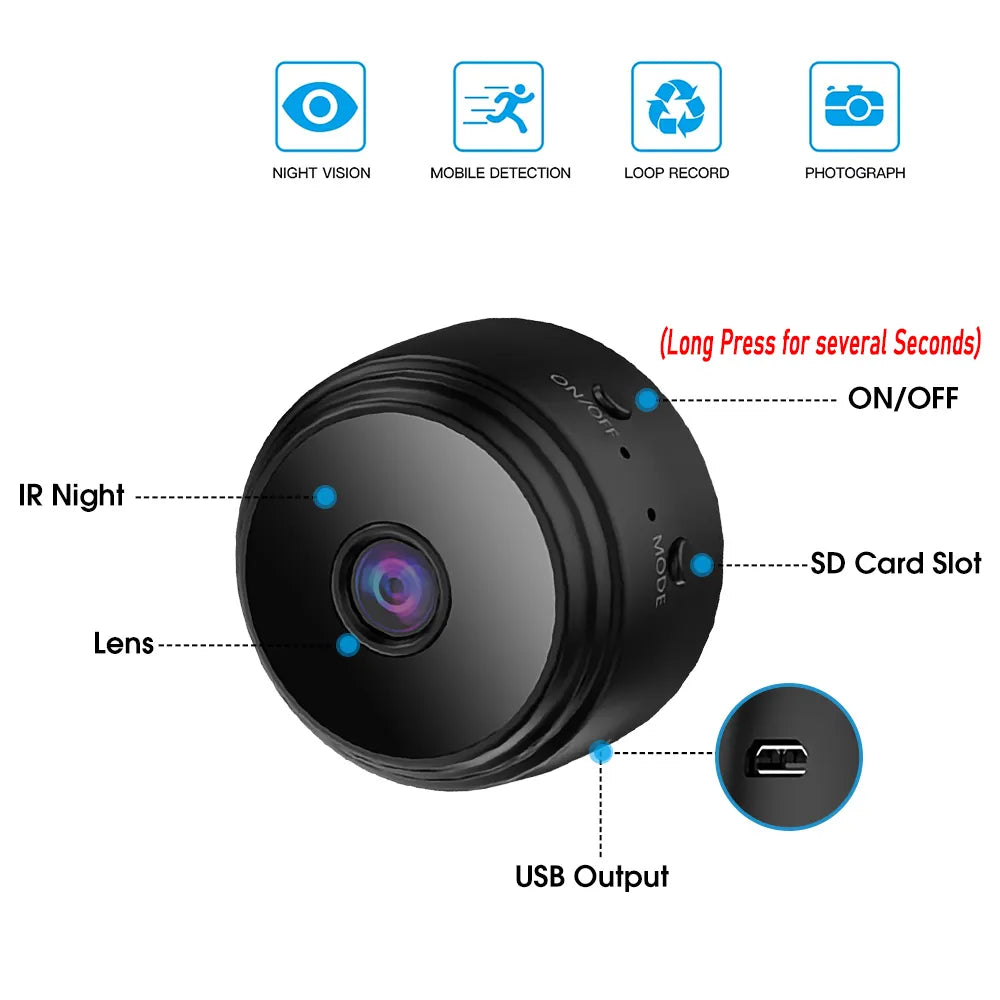 Mobile A9 1080P HD Wifi Mini Camera Surveillance Cameras Sensor