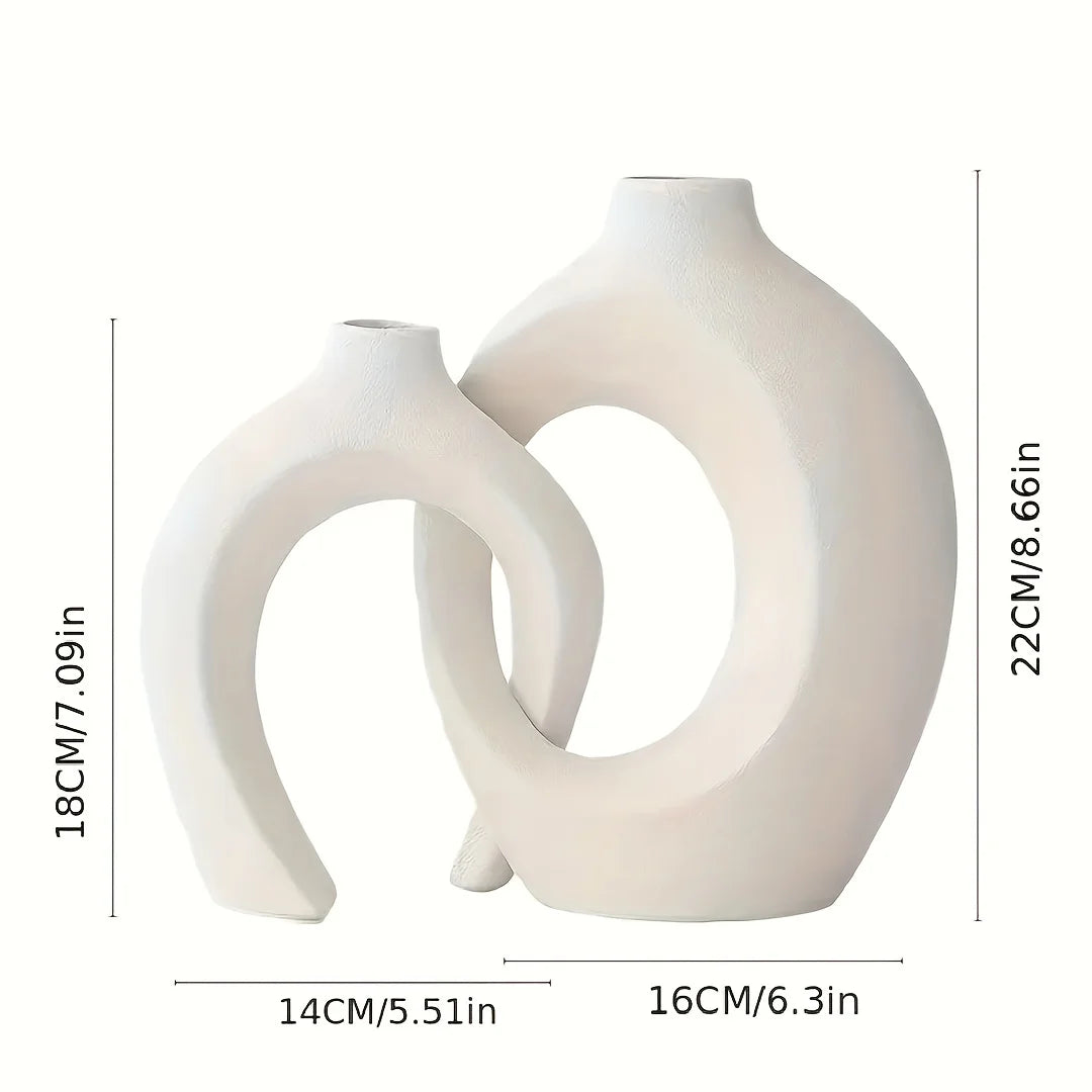 Hollow Modern Ceramic Vase