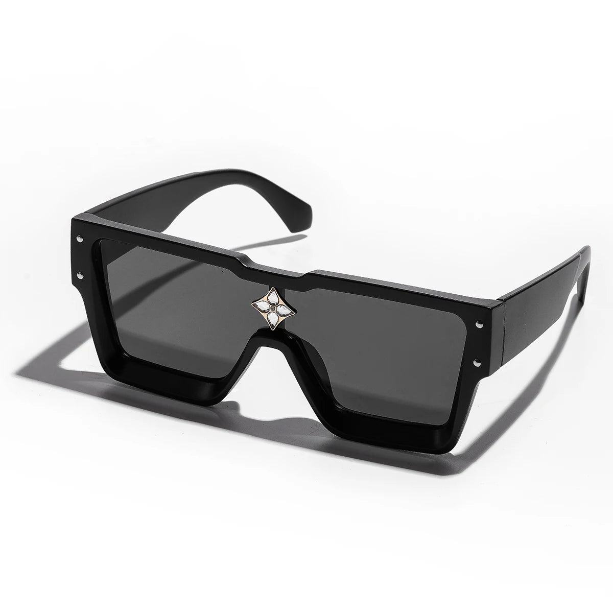 Ruiao Retro Black Millionaire Shades Luxury Sunglasses 2025 For Men Women