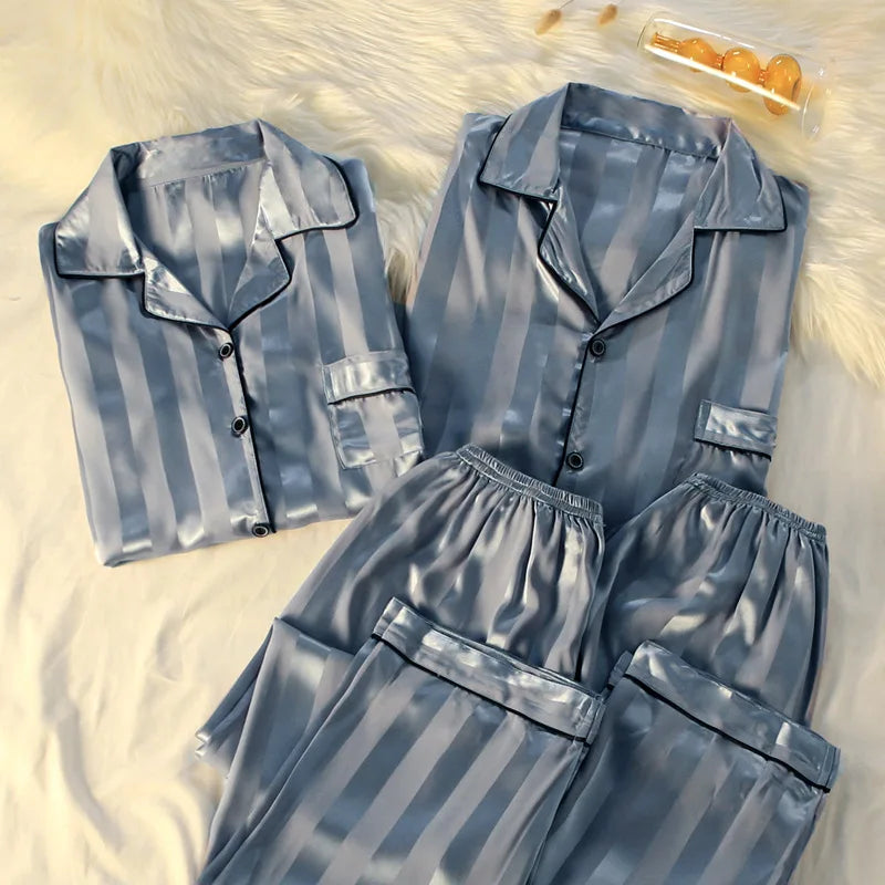 High-quality Light Luxury Silk pajamas set