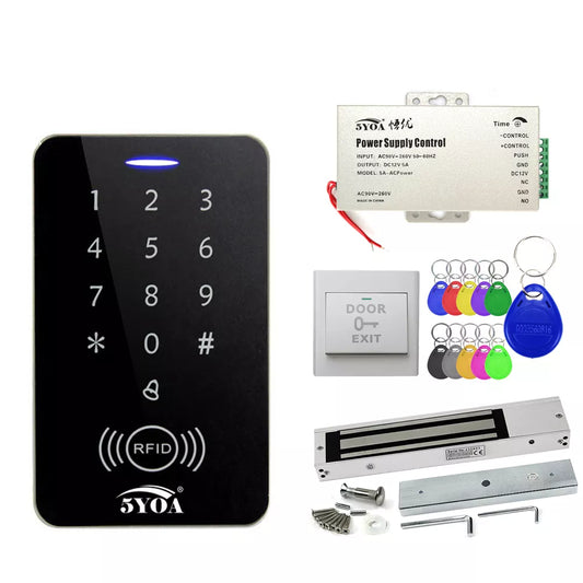 Access Control System Safe Electronic Gate Opener Home Garage Digital Set Electric Magnetic RFID Smart Door Lock Kit