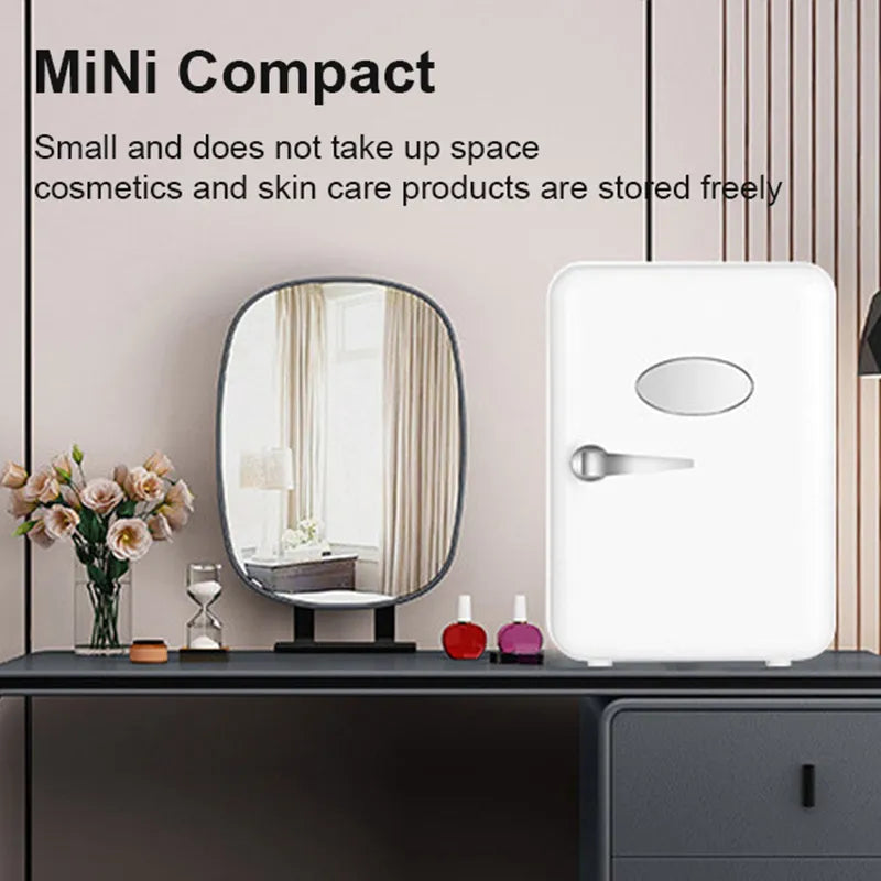 Mini Multifunction Refrigerator Cosmetics Mask Beverage Dormitory Refrigerators Cooler Warmer Beauty Fridge for Car Home EU/US