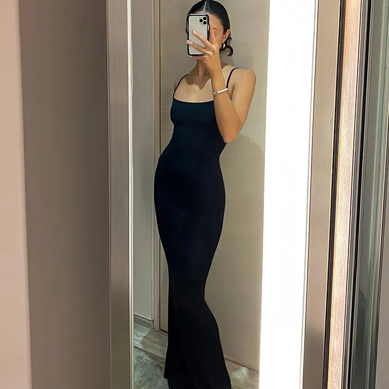 Long backless Dress