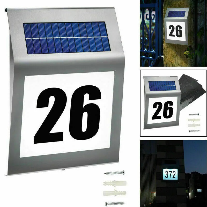 Solar led Number