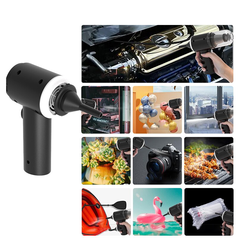 9000Pa Wireless Car Vacuum Cleaner USB Charging 1200mAh Portable