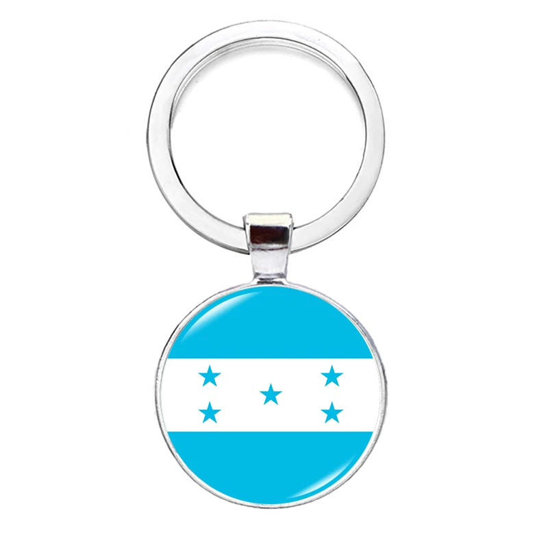 2026 National Flag Keychain Serbia France Spain Uruguay Croatia Chile Romania Netherlands Switzerland Brazil Football Keyring