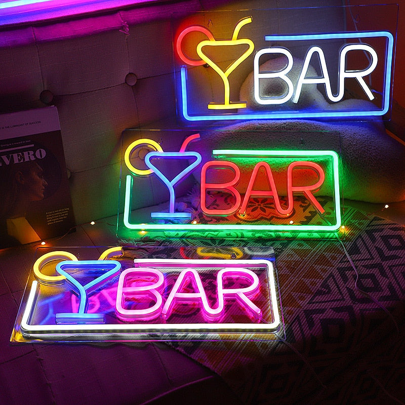 Bar Neon led Light Sign