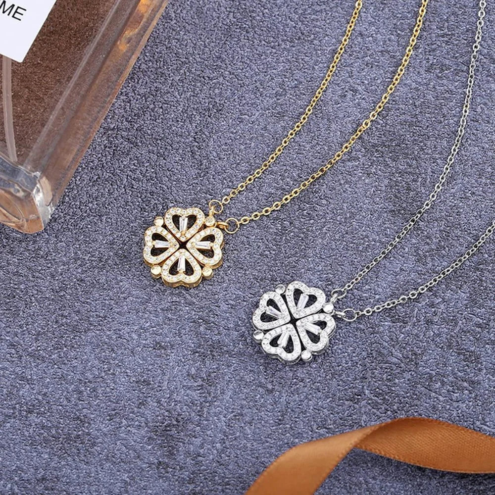 316L Stainless Steel Love Magnetic Pendant Necklace for Women