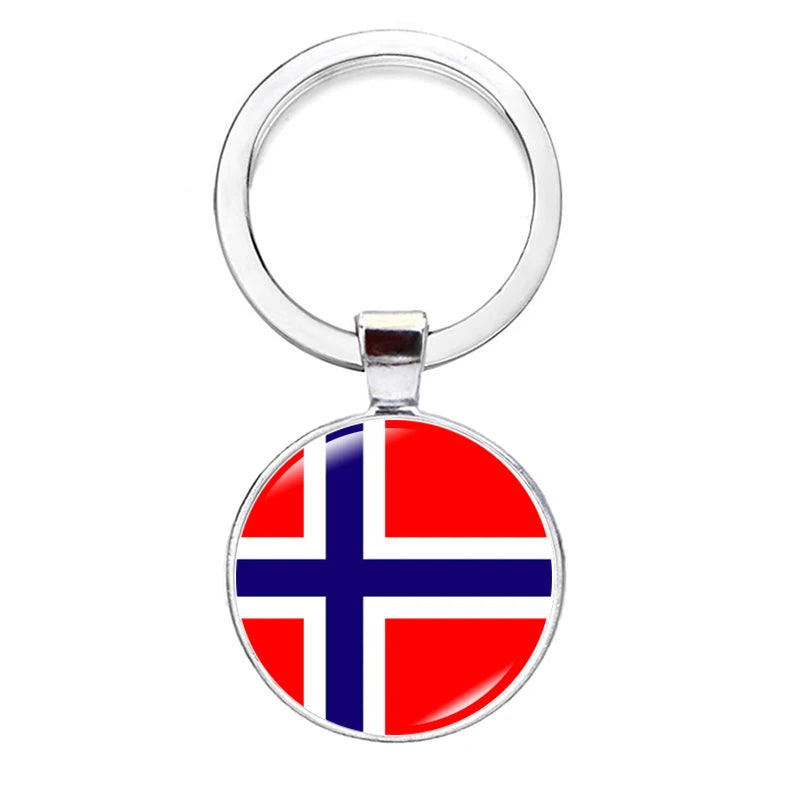 2026 National Flag Keychain Serbia France Spain Uruguay Croatia Chile Romania Netherlands Switzerland Brazil Football Keyring
