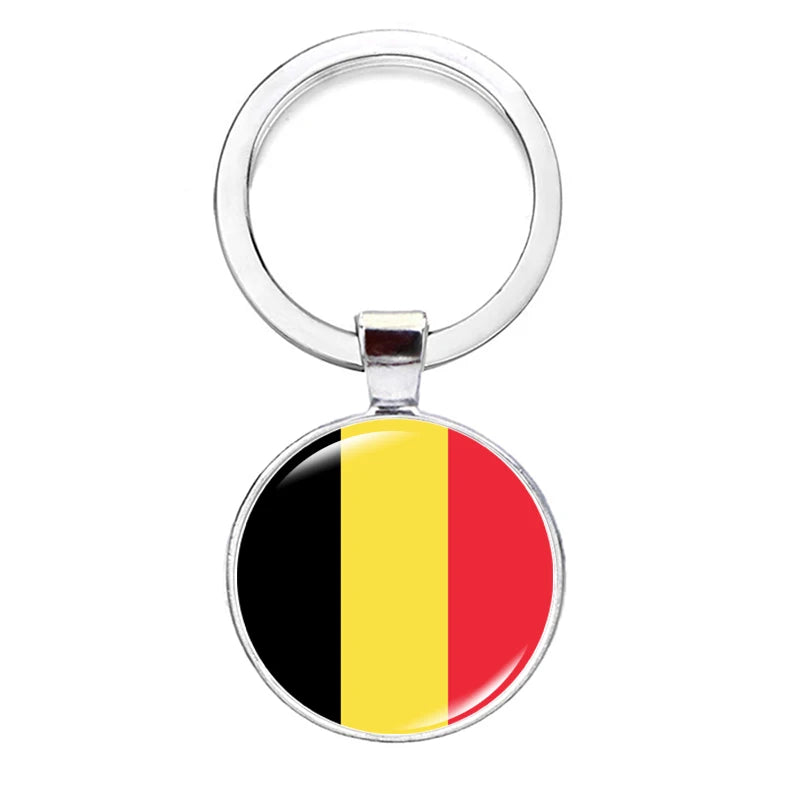 2026 National Flag Keychain Serbia France Spain Uruguay Croatia Chile Romania Netherlands Switzerland Brazil Football Keyring