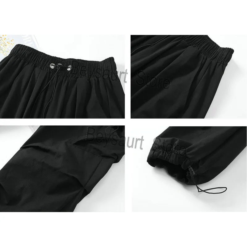 Harem Casual Pants Men Elastic Waist