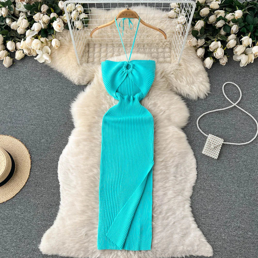 Chic Sexy  Dress Women Slim Elastic Bodycon Party Dress