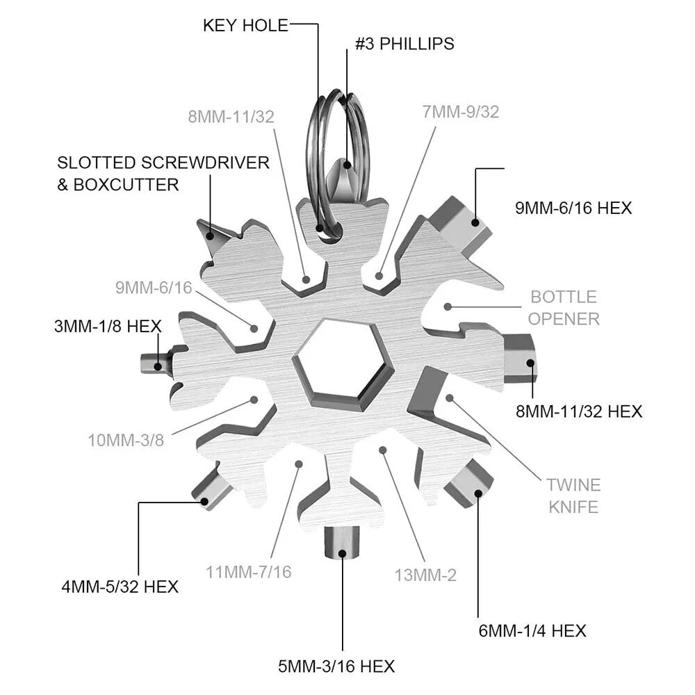 18in1 Multifunctional snowflake