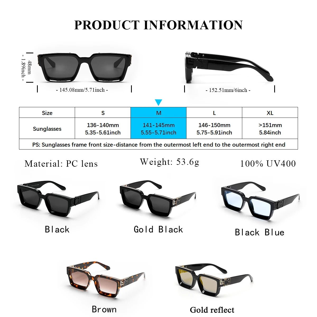 Ruiao Retro Black Millionaire Shades Luxury Sunglasses 2025 For Men Women