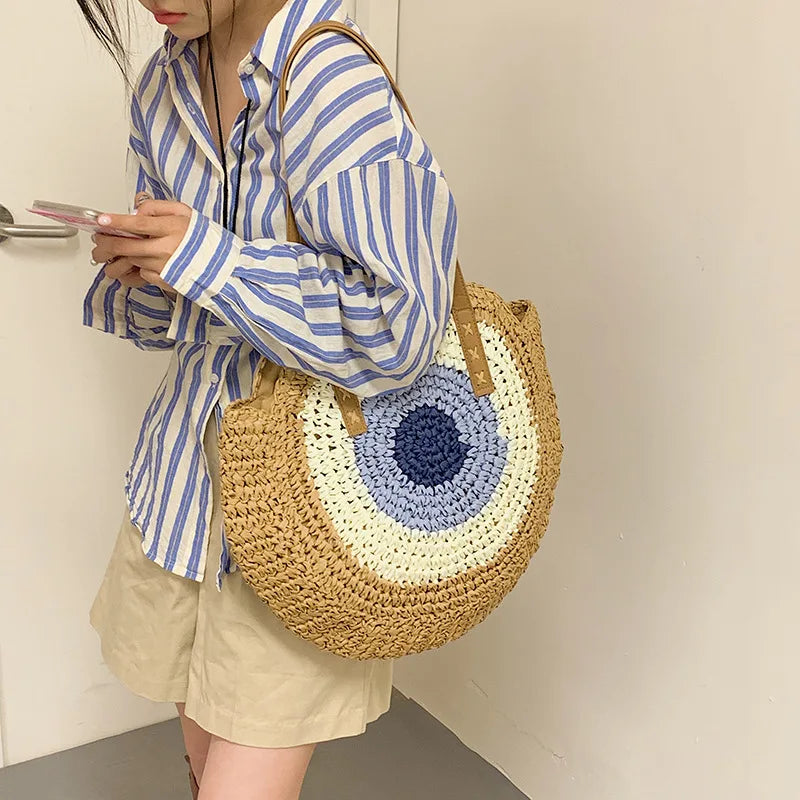 Large Capacity Round Tote Bag