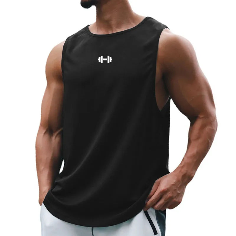 Tank Top Mens Gym Fitness Training Clothing Quick Dry Silm Fit