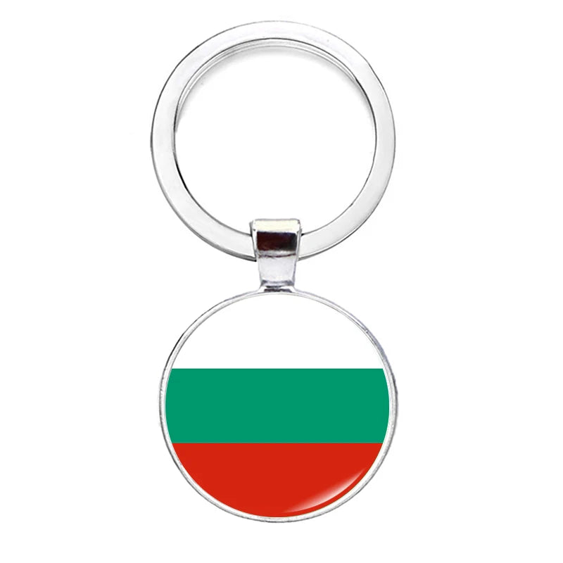 2026 National Flag Keychain Serbia France Spain Uruguay Croatia Chile Romania Netherlands Switzerland Brazil Football Keyring