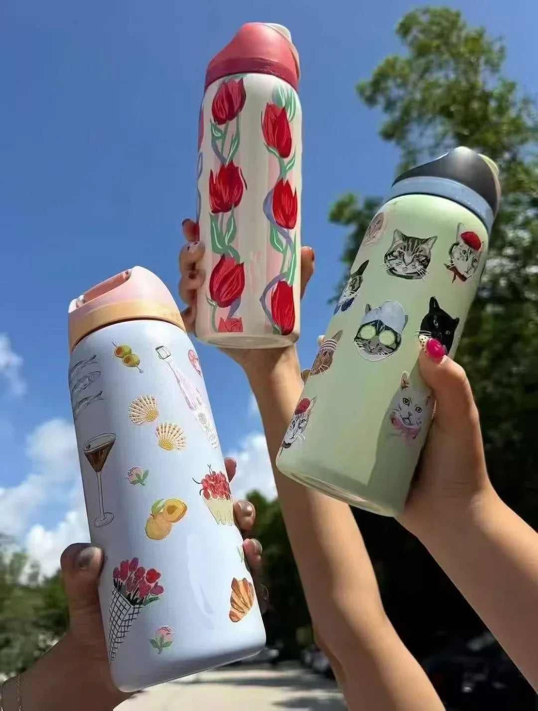 Owala 32oz Stainless Steel Thermos Cup Latest Colour Thermos Cup Cold Water Bottle Outdoor Camping Hiking Sports Water Bottle