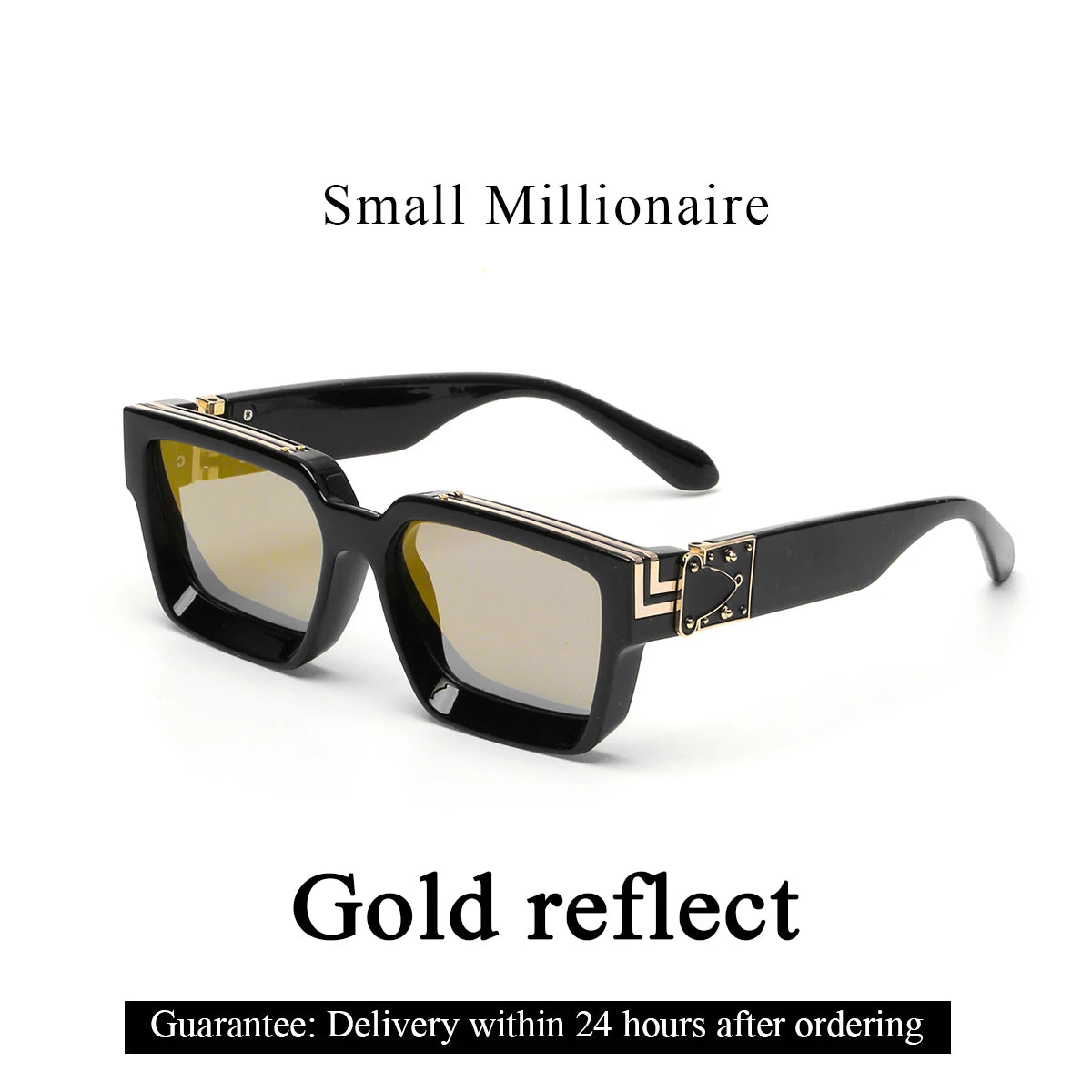 Ruiao Retro Black Millionaire Shades Luxury Sunglasses 2025 For Men Women