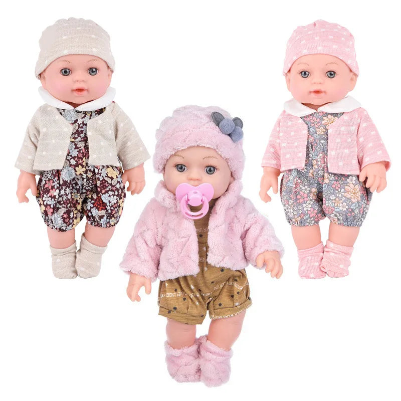 12in/30cm Doll Baby Simulation Soft Appease Be Education Reborn Doll Accessories Birthday Christmas kids Children's Day Gift