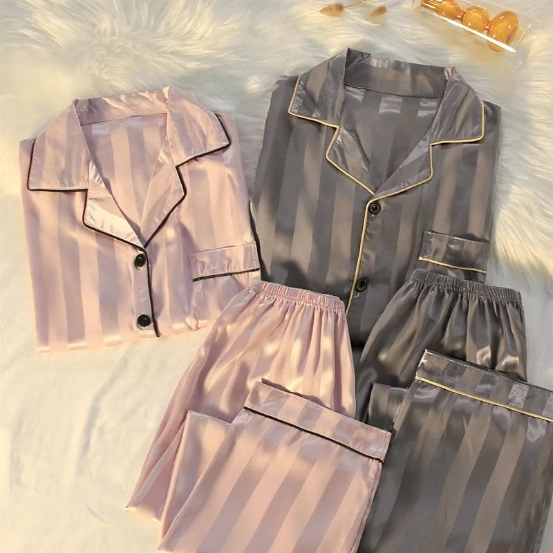 High-quality Light Luxury Silk pajamas set