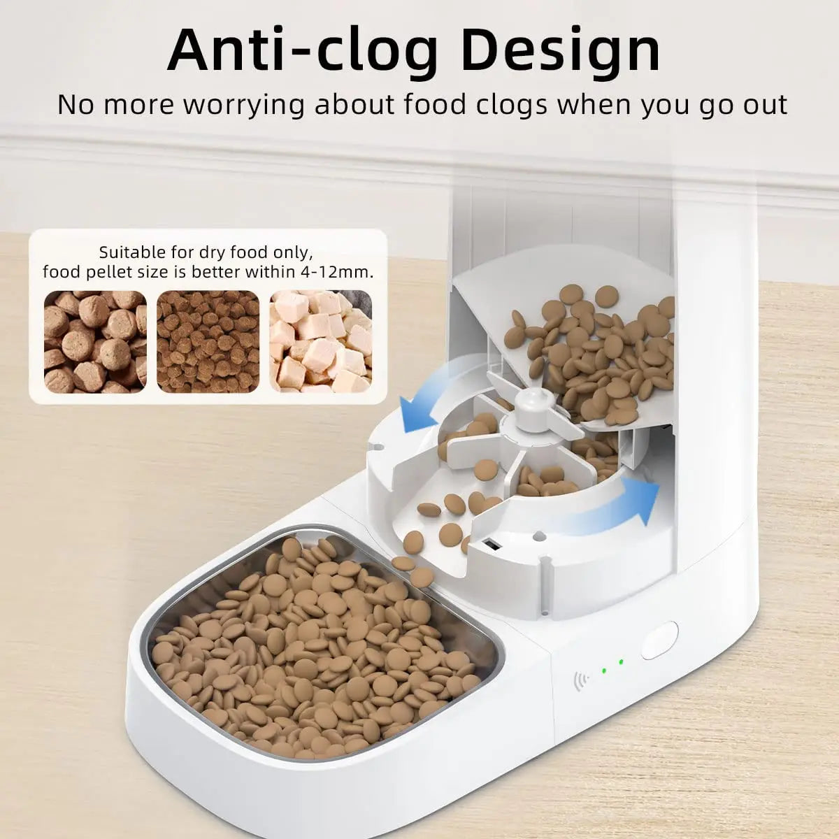 ROJECO Automatic Dog/Cat Feeder Pet Smart WiFi