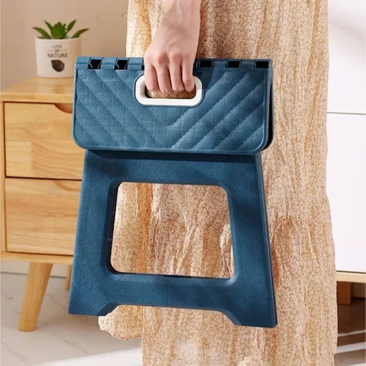 New Adult Children Portable Folding Stool Thickened Plastic Saddle Chair