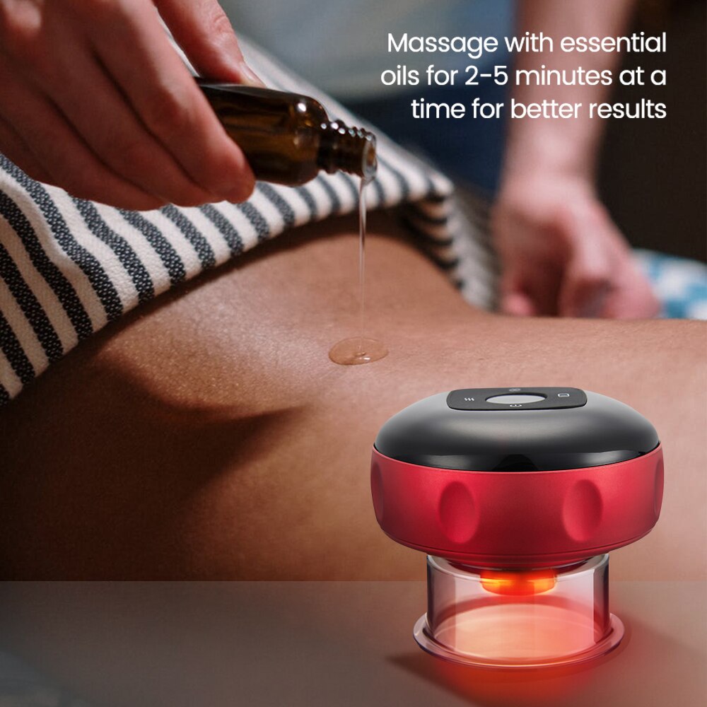 Smart Electric Vacuum Cupping Device Body Scraping Massager Heating