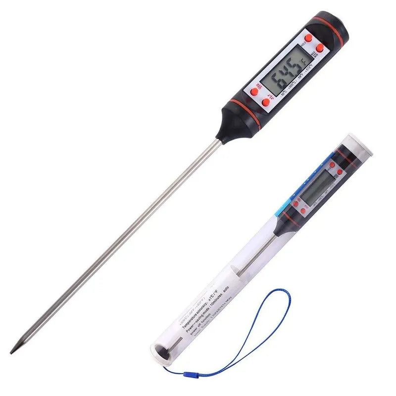 Digital Thermometer with 15cm Long Probe Candle Making Kits Measure Liquid Soy Paraffin Wax Baked Milk Meat BBQ Wax Melts