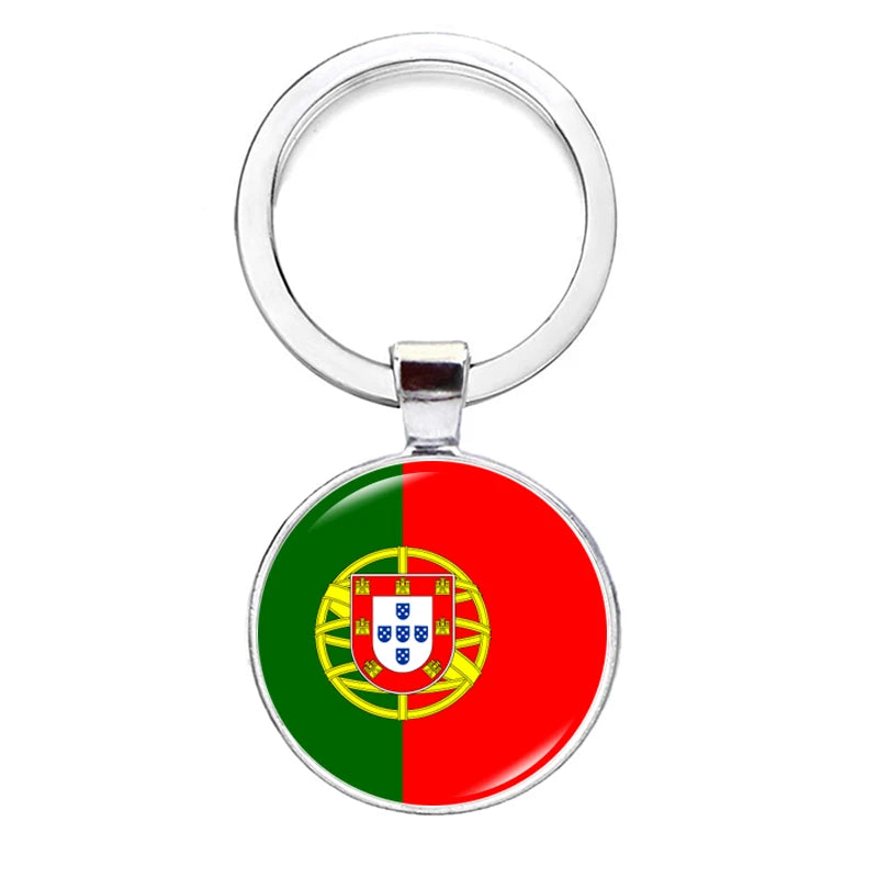 2026 National Flag Keychain Serbia France Spain Uruguay Croatia Chile Romania Netherlands Switzerland Brazil Football Keyring