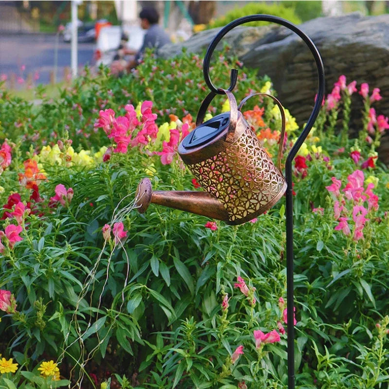 Solar Water Kettle Light Outdoor Garden Landscape Insert Lights