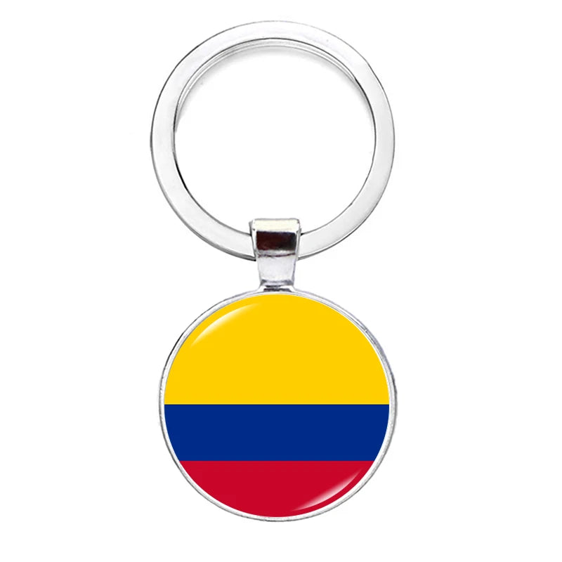 2026 National Flag Keychain Serbia France Spain Uruguay Croatia Chile Romania Netherlands Switzerland Brazil Football Keyring