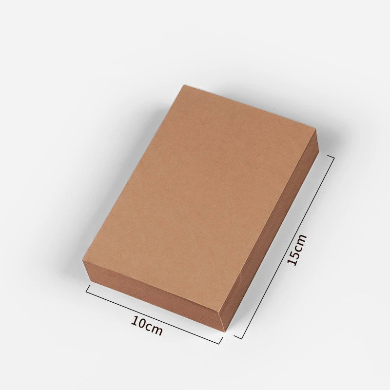 20/50/100pcs Thicken Kraft Paper Card Retro Double Sided Word Card DIY Postcard Gift Greeting Invitation Card Note Card