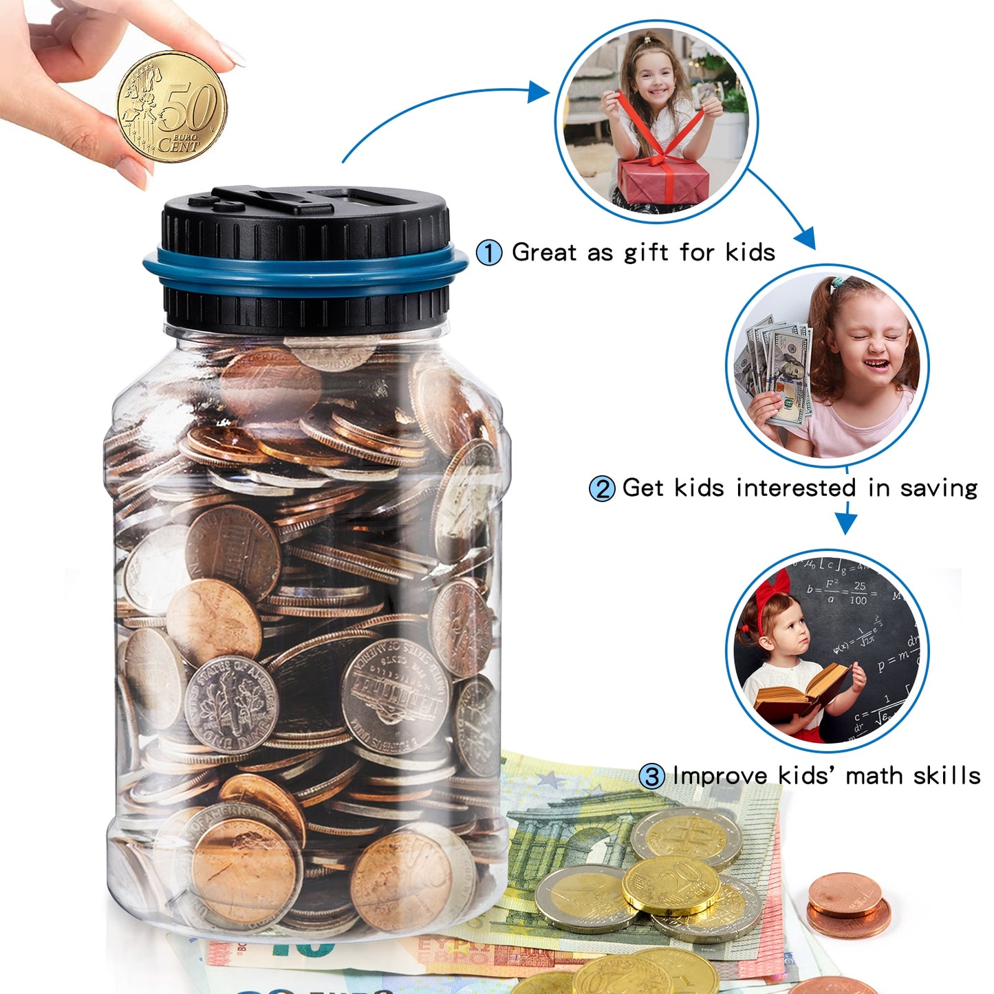 Digital Counting Coin Money Saving Box