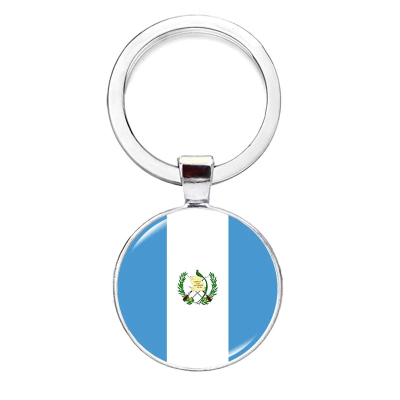2026 National Flag Keychain Serbia France Spain Uruguay Croatia Chile Romania Netherlands Switzerland Brazil Football Keyring