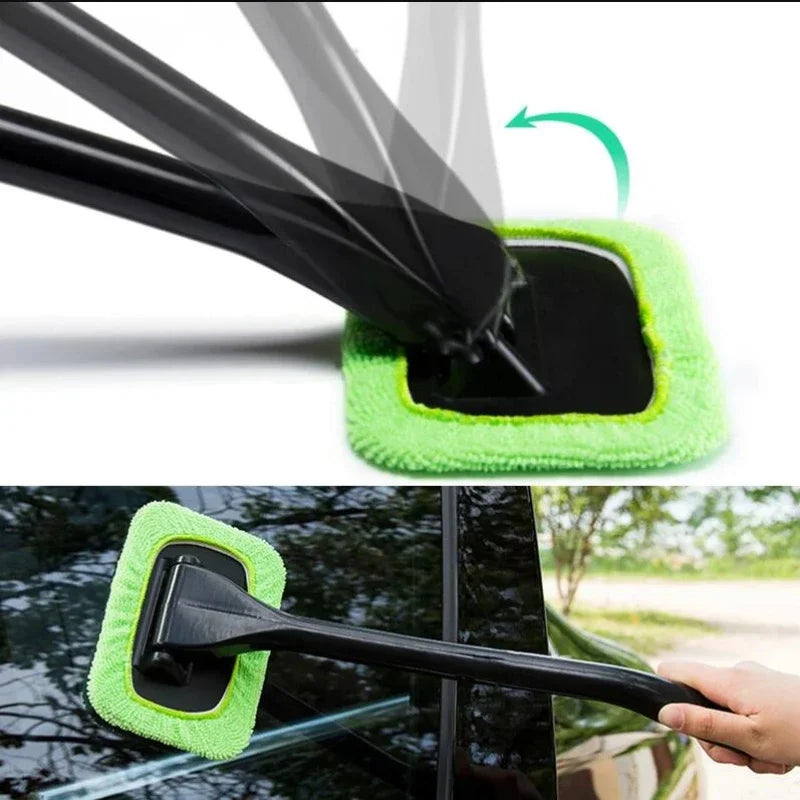 New Car Window Cleaner Brush Kit Windshield Cleaning Wash Tool Inside Interior