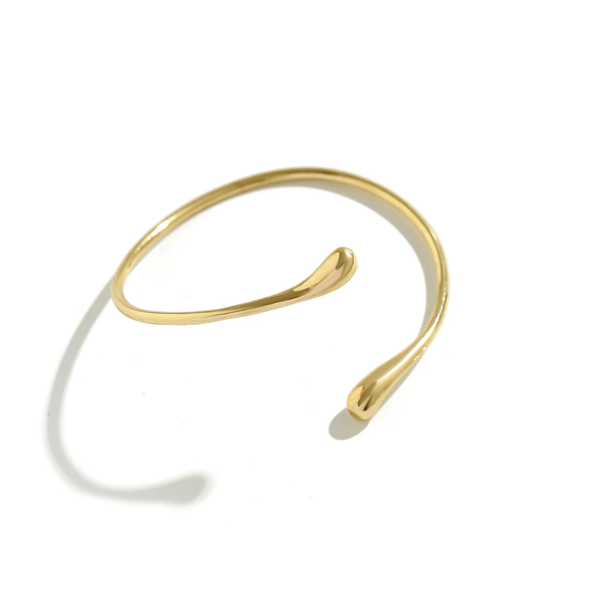 Simple Vintage Water Drop Open Cuff Bangles