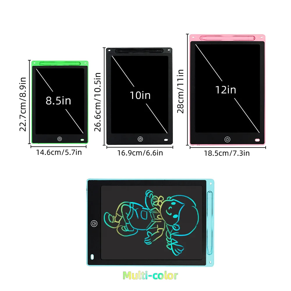 LCD Writing Tablet Drawing Board 8.5/10/12 inch Electronics Graphic Board