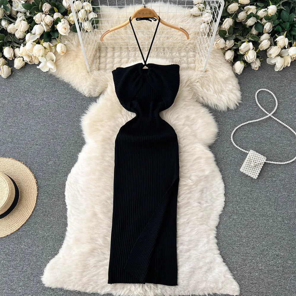 Chic Sexy  Dress Women Slim Elastic Bodycon Party Dress