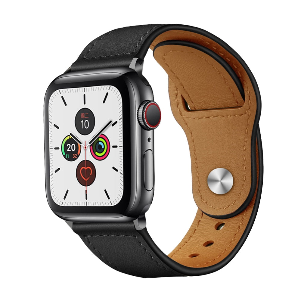 Real Leather Strap For Apple Watch