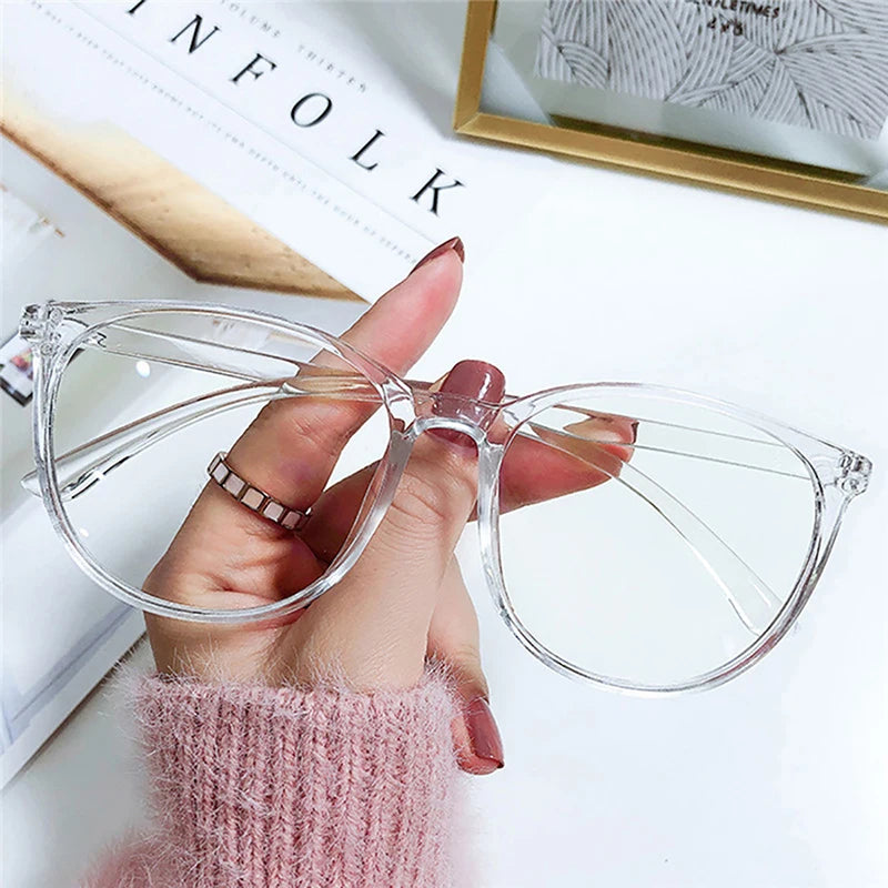 Women and man Glasses Ultralight Retro Transparent Frame Plain