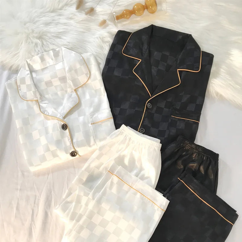 High-quality Light Luxury Silk pajamas set