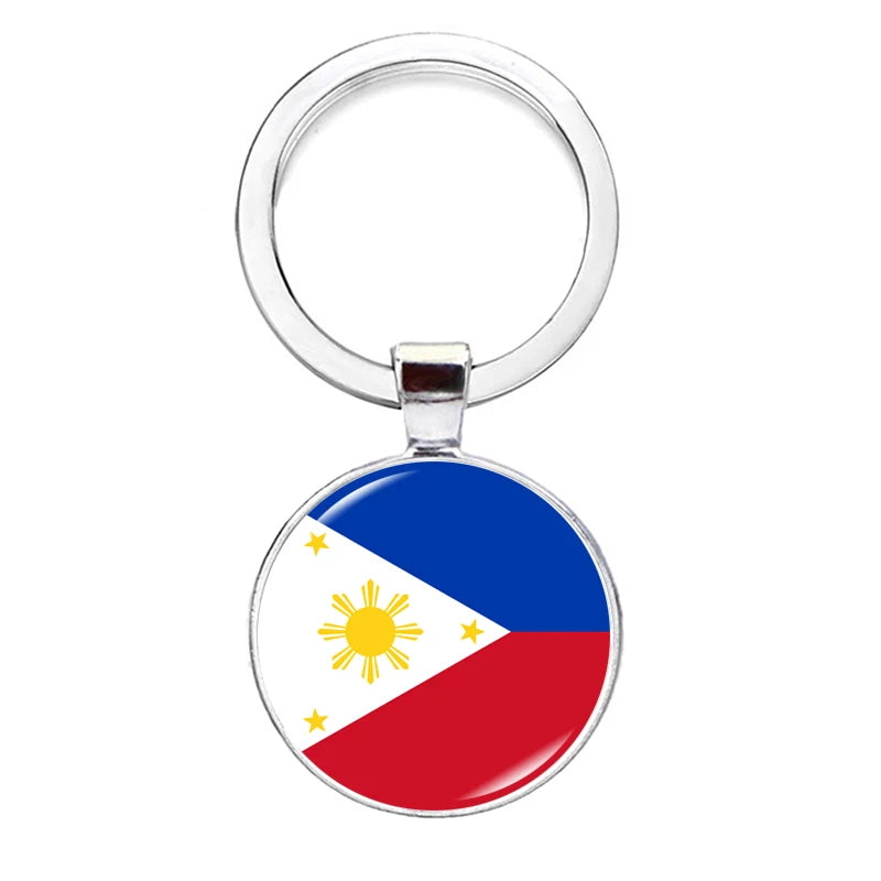 2026 National Flag Keychain Serbia France Spain Uruguay Croatia Chile Romania Netherlands Switzerland Brazil Football Keyring