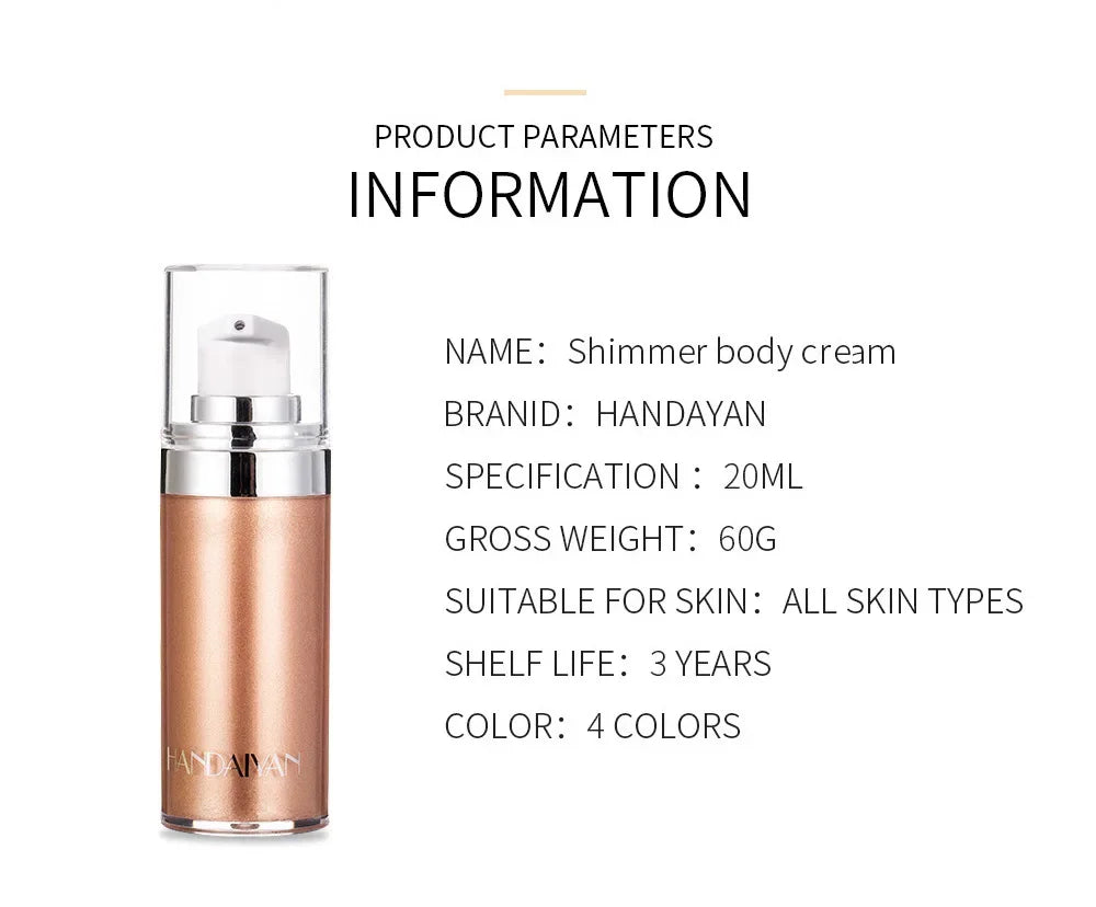 4 Colors Body Oil  Bronzer Illuminator