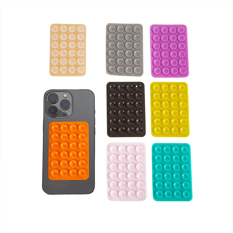 Backed Silicone Suction Pad For Mobile Phone Fixture Suction Cup Backed Adhesive Silicone Rubber Sucker Pad For Fixed Pad