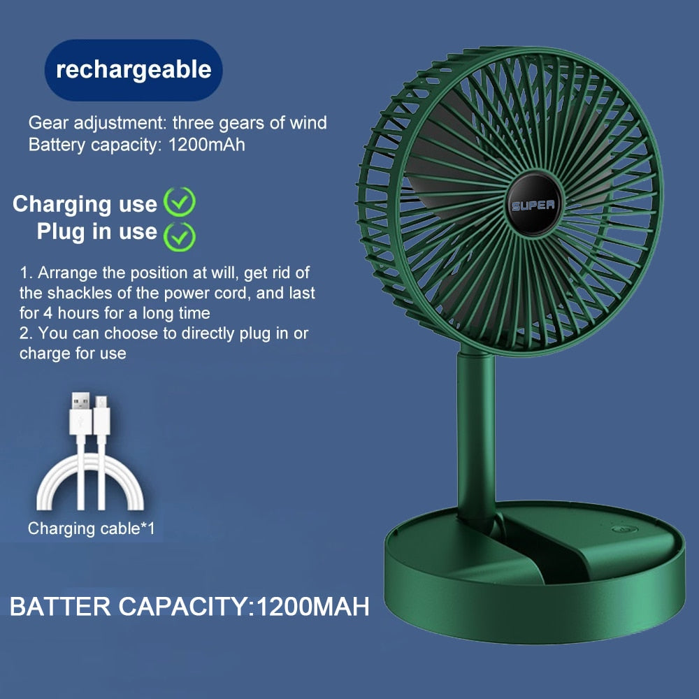 Foldable Retractable Small Fan