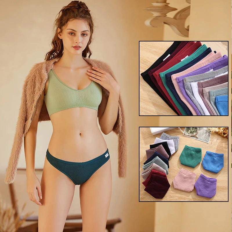 3Pcs/Set Women Thongs