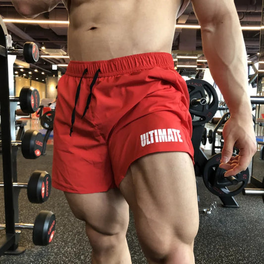 Men Gym Fitness Shorts Bodybuilding