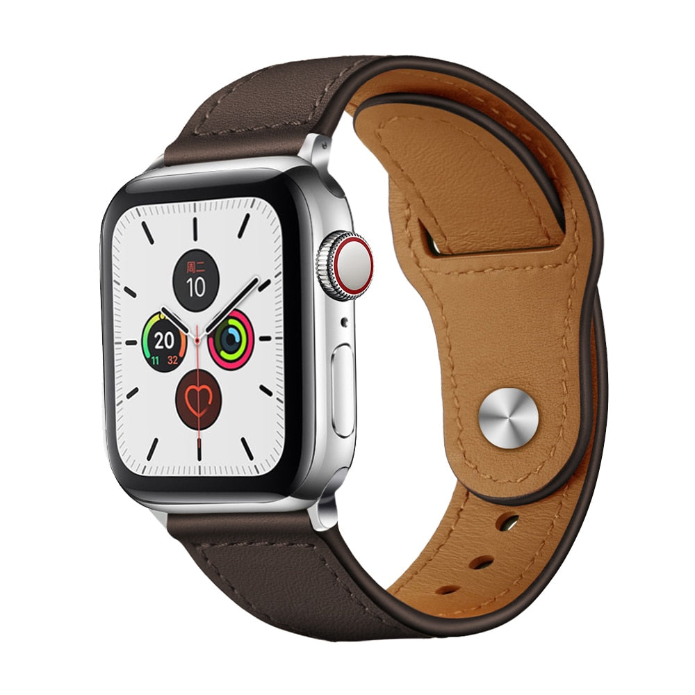 Real Leather Strap For Apple Watch