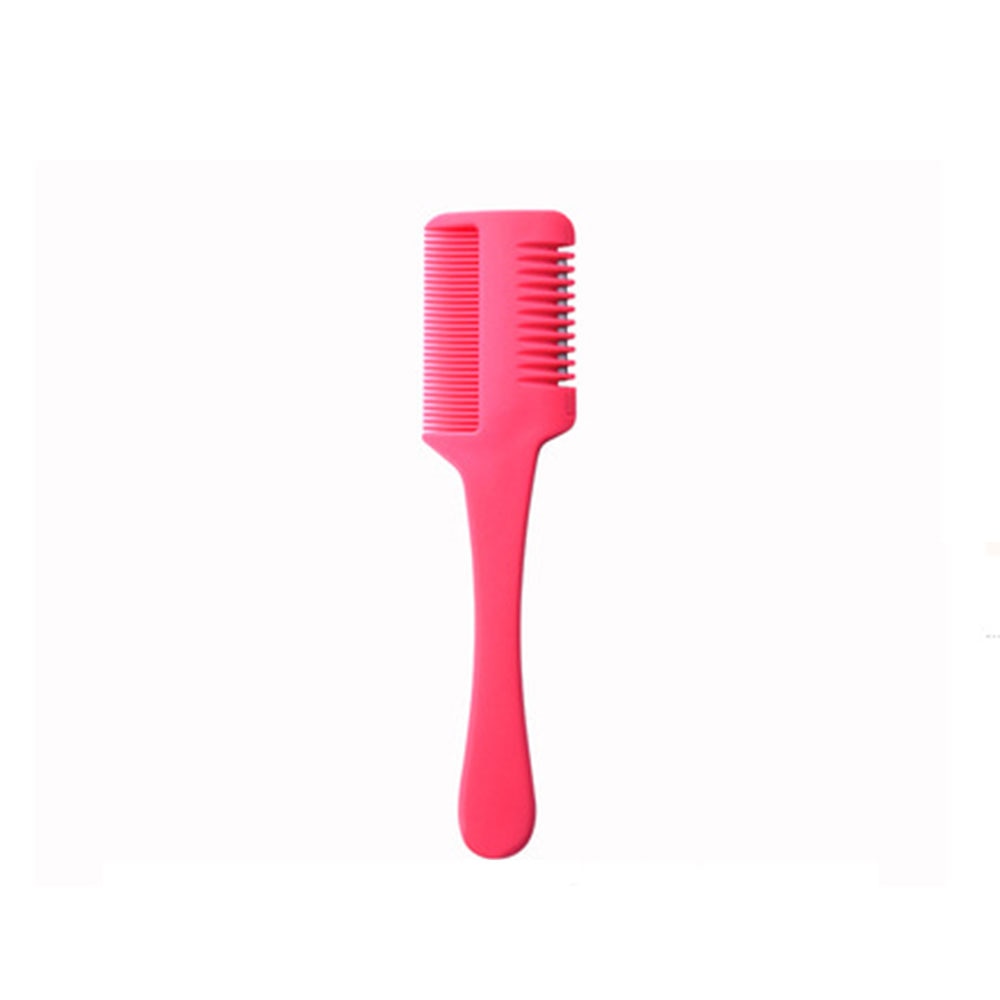 Hair Cutting Comb with Razor Blades